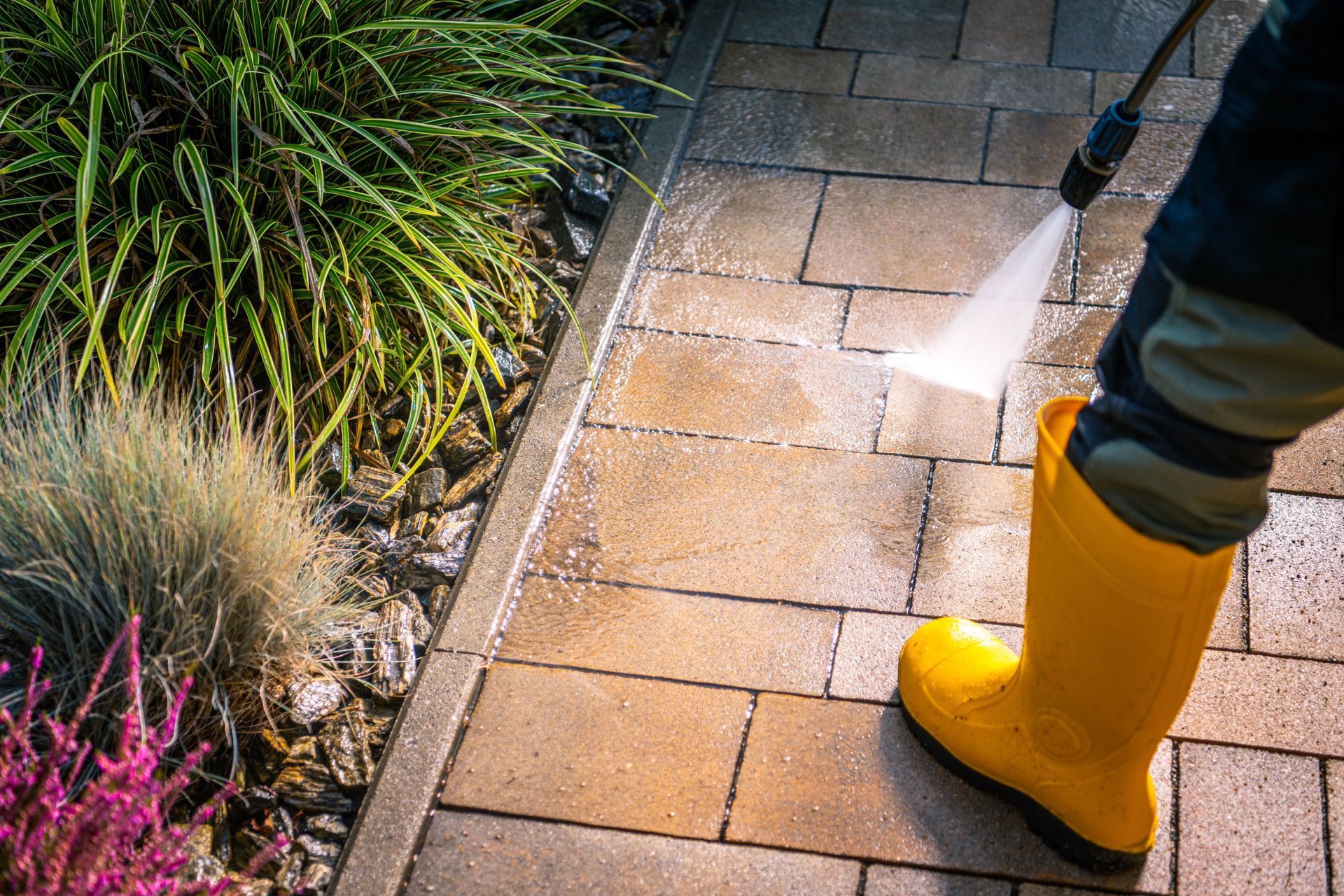 Residential pressure cleaning