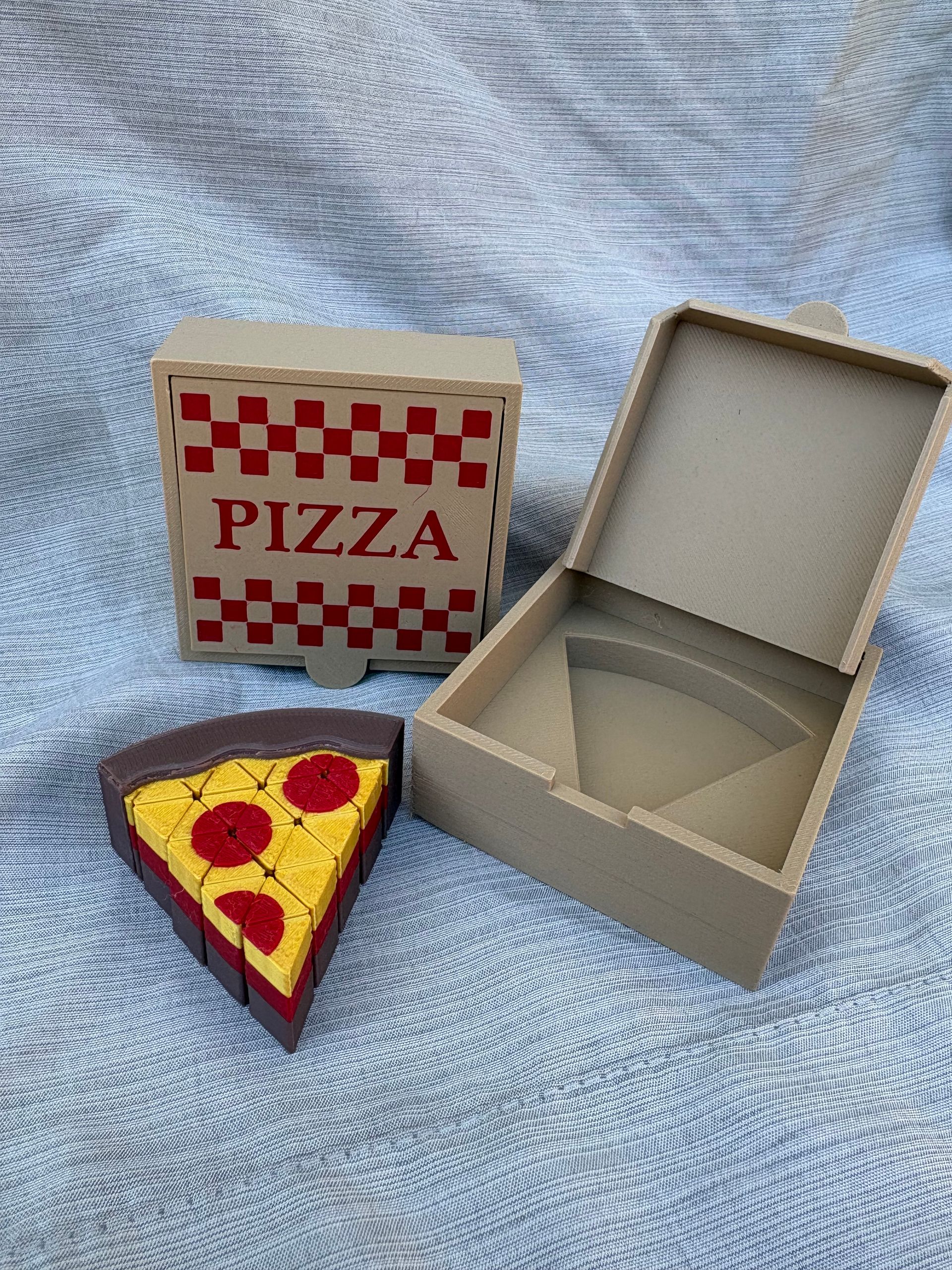Small 1 Slice Hinged Pizza Box