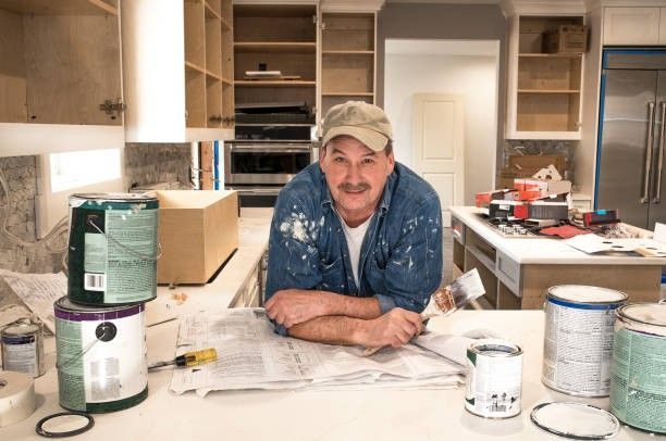Cabinet refinishing and painting project