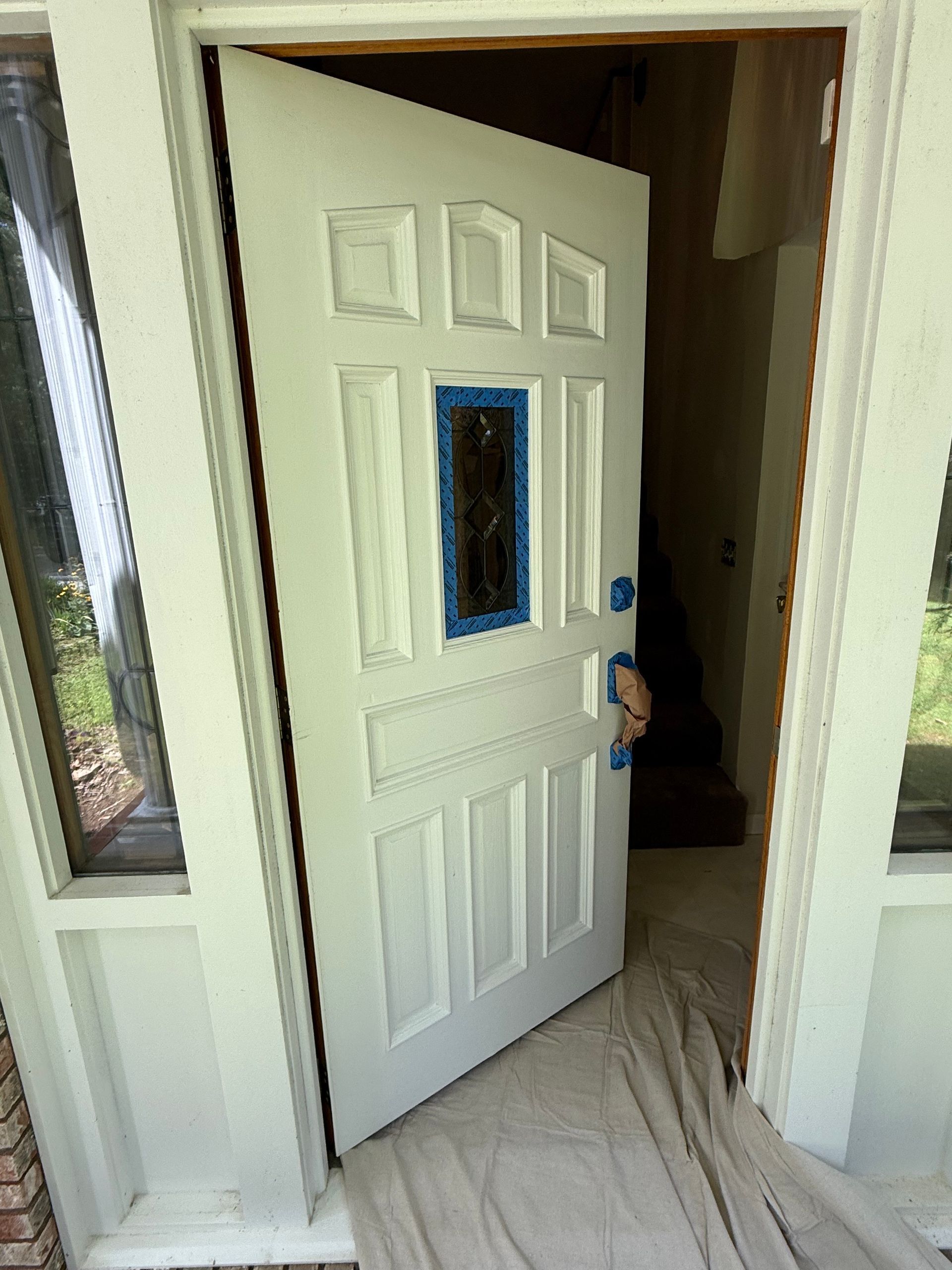 Before door painting by Whaleys Painting and More in Cosby TN