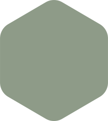 Olive green hexagon with rounded corners.
