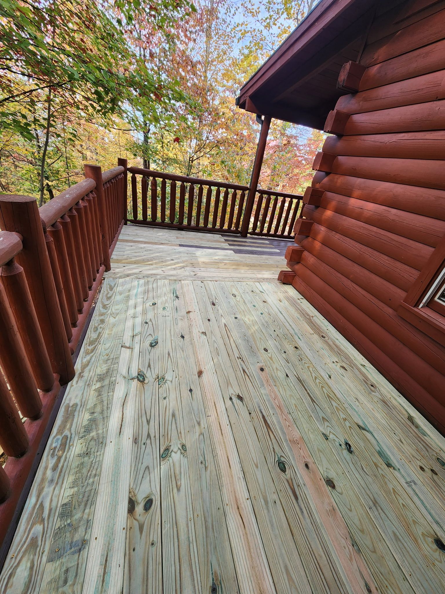 After deck repair job completed by Whaleys Painting and More in Gatlinburg,TN