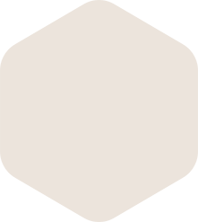 Pale beige hexagon with rounded corners.