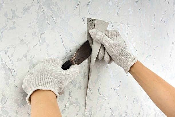 Wall preparation after wallpaper removal