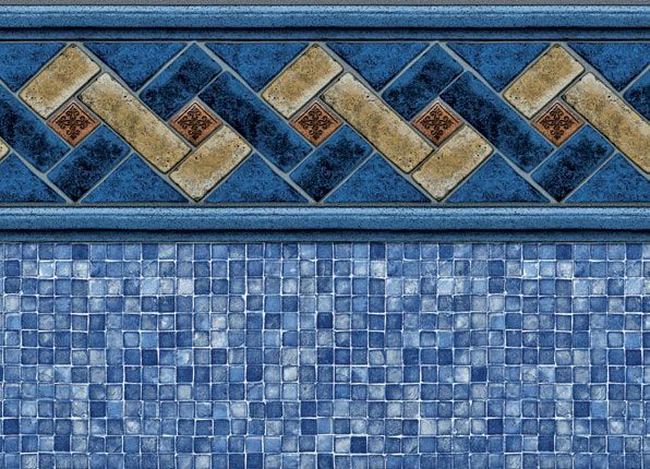Mountain Top Blue Mosaic Liner