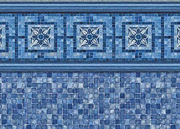 Vintage Mosaic Blue Mosaic Liner