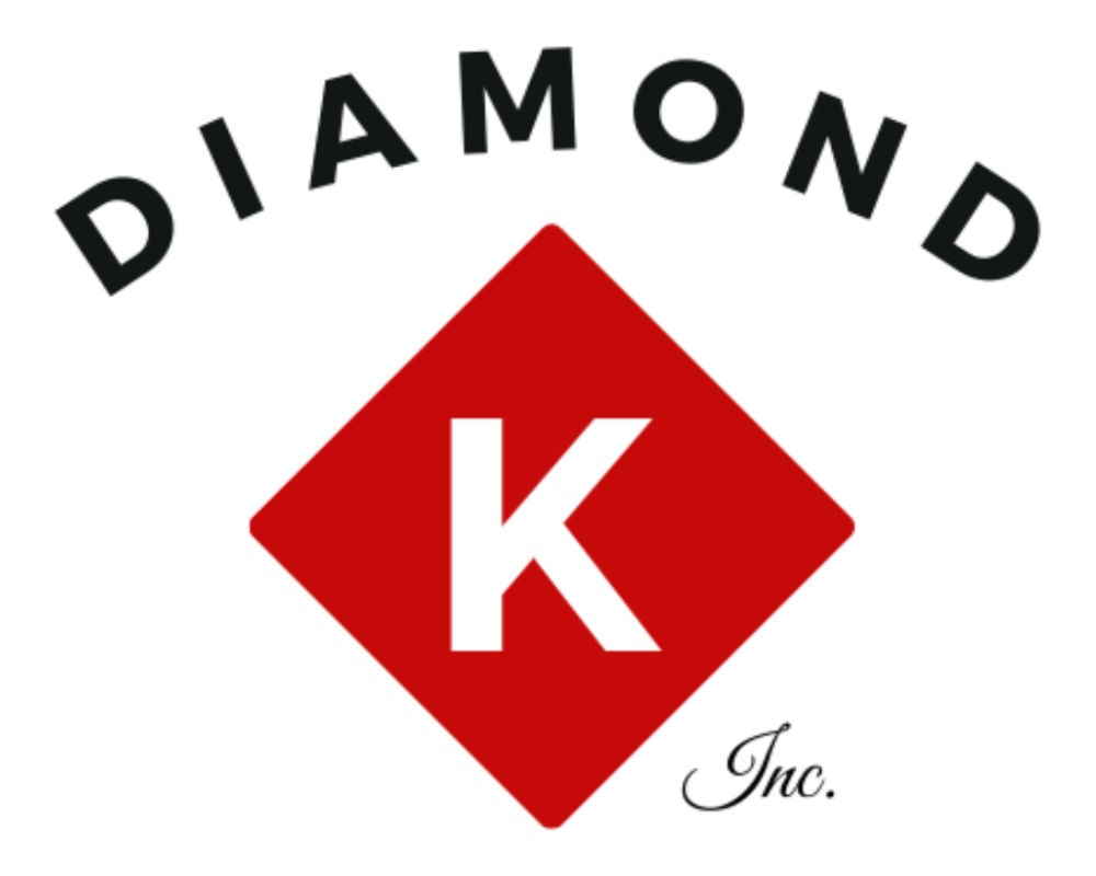 A red diamond with the letter k inside of it