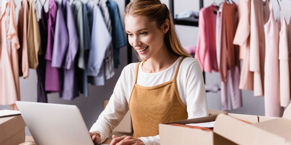Woman Using Laptop