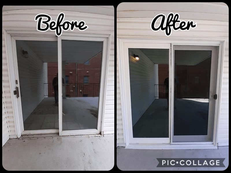 Before And After Sliding Window Installation