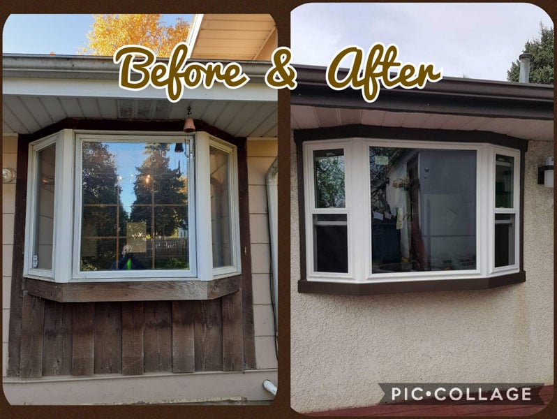 Before And After Window Glass Installation