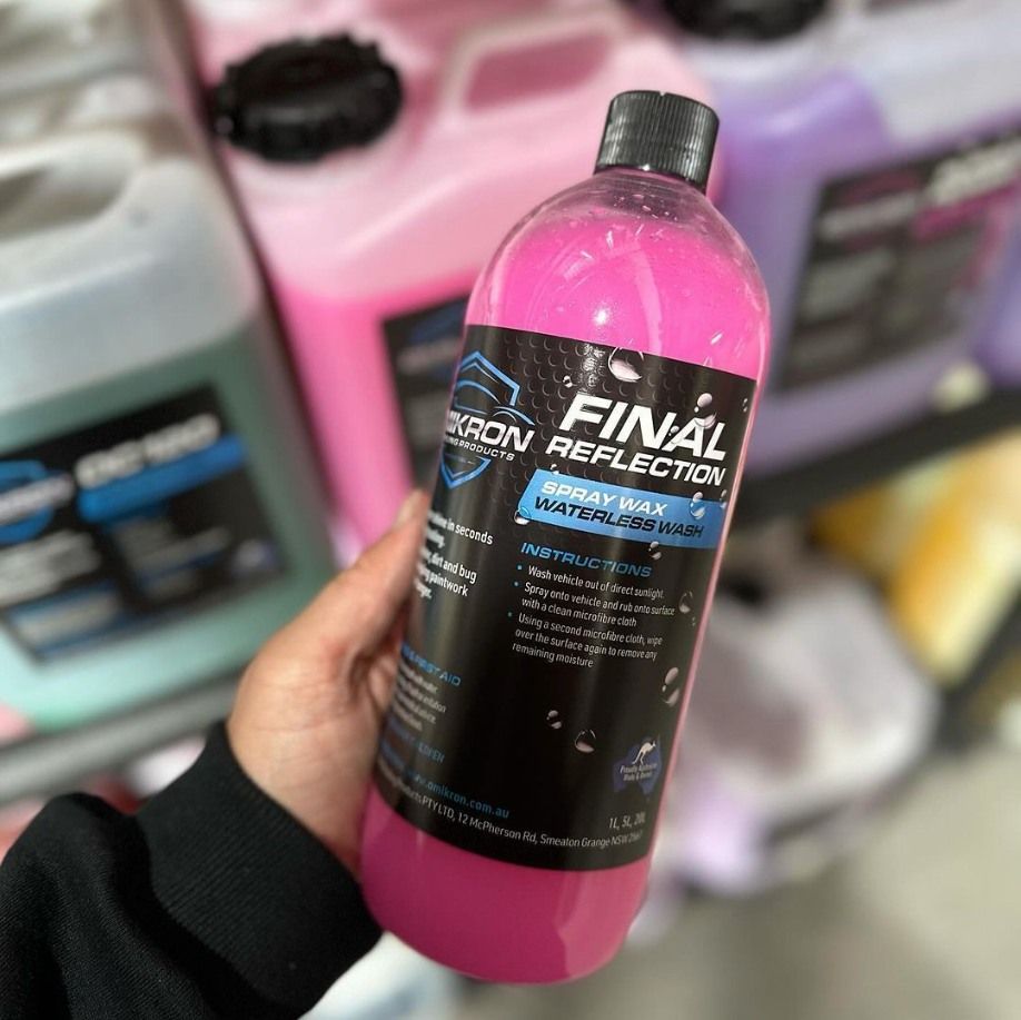 A Person Is Holding A Bottle Of Final Reflection Spray Soap — Summerland Tool Supplies In Casino, NSW