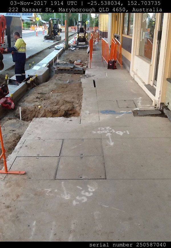 A photo of a construction site taken on november 3rd 2017