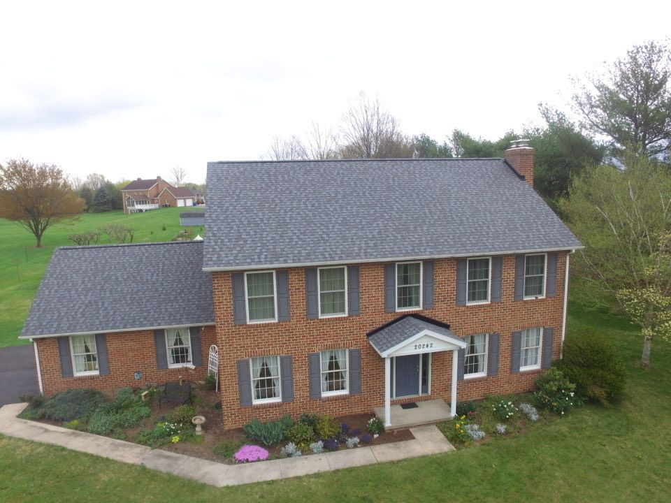 Gray Brick House Residential - Williamsport, MD - Poffenberger Roofing