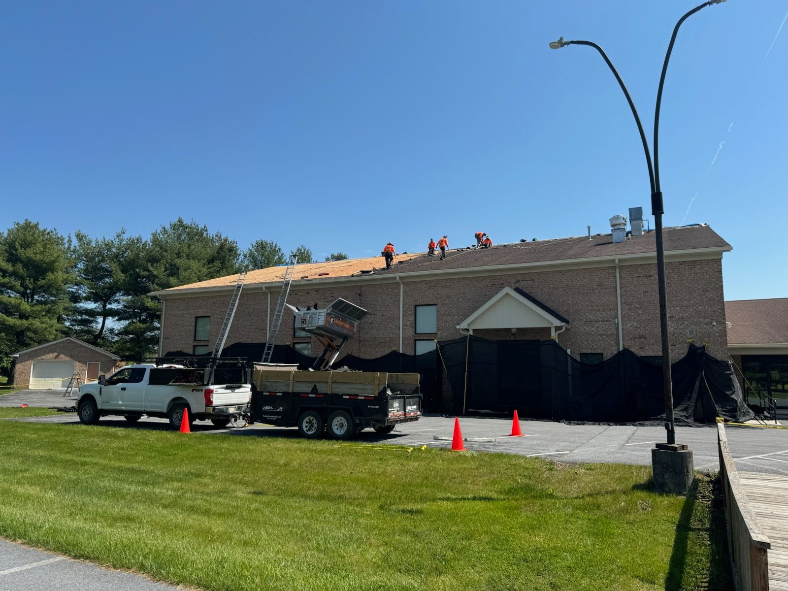 Two Constructions Fixing the Roof - Williamsport, MD - Poffenberger Roofing