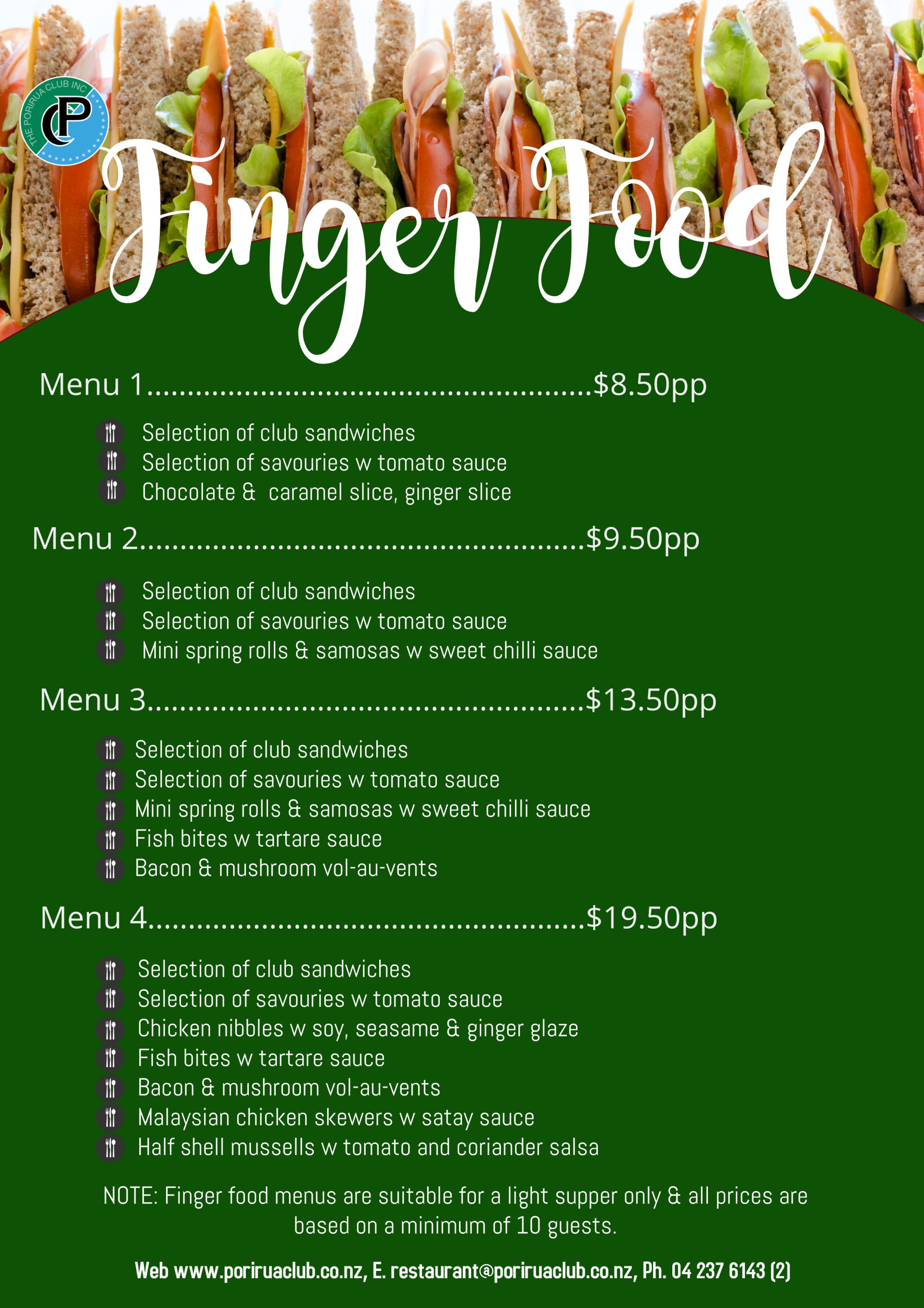 function-room-menus-at-the-porirua-club