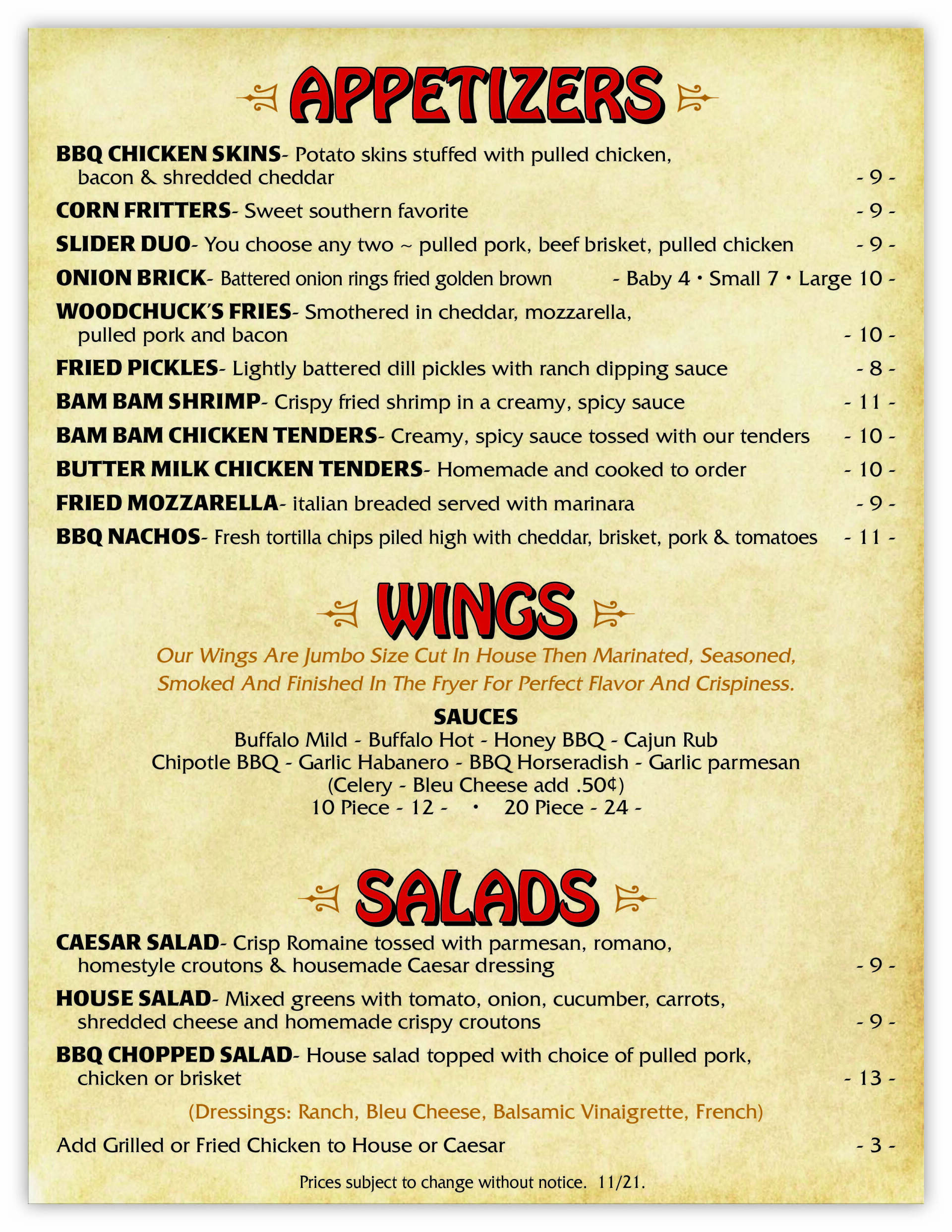 Woodchucks BBQ Point Pleasant BBQ Ribs Chicken Brisket