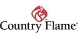 Country Flame logo with red flame icon and black text on a white background