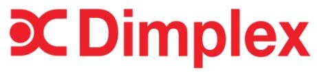 Red Dimplex logo on a white background