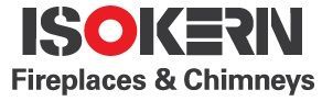 ISOKERN logo with red “O” and the words “Fireplaces & Chimneys” below it