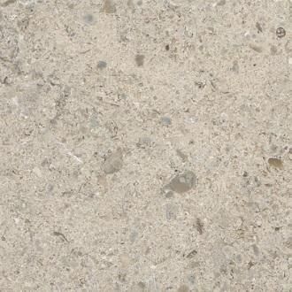 Close-up of a light gray speckled concrete surface with small stains and cracks