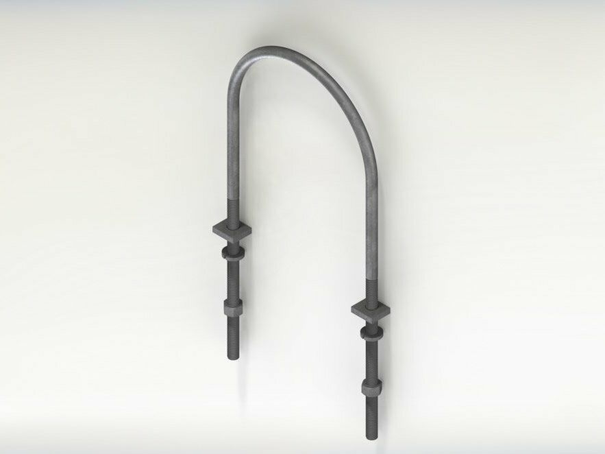 Abrazadera en U (“U” Pole Bands)
