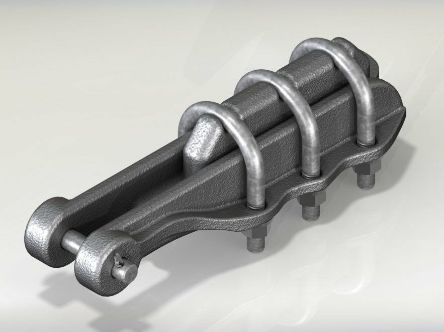 Grapa de amarre tipo recta Cond. 477MCM (Tie Clamp 477 MCM)