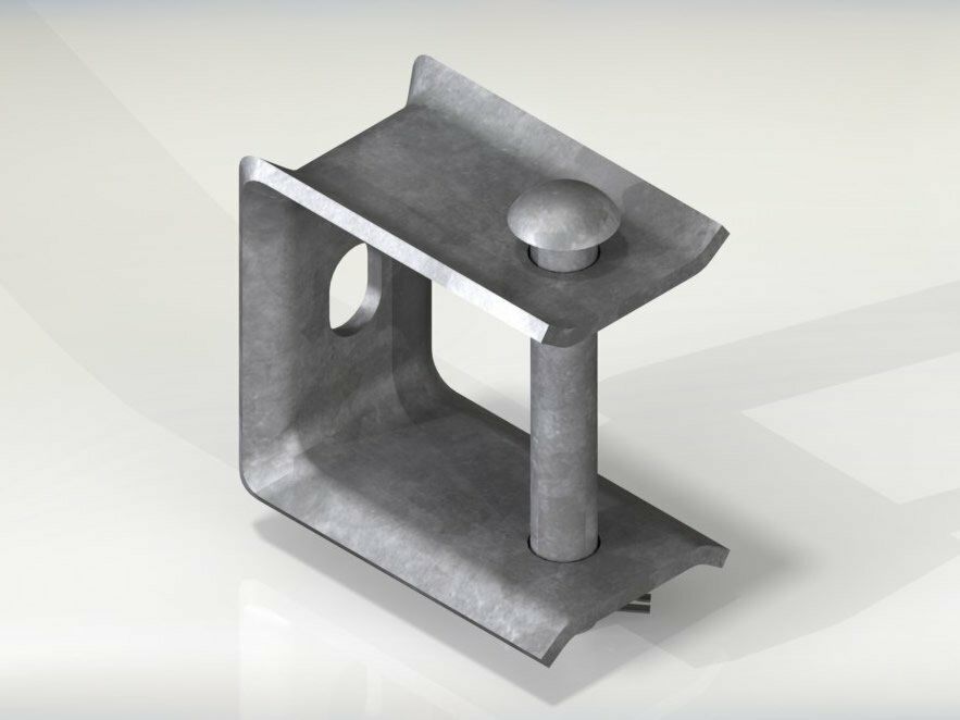 Soporte horquilla para aislador tipo carrete (Bracket Support For Insulating Type Spool)