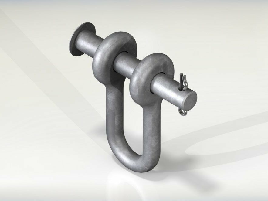 Grillete largo recto (Shackles)