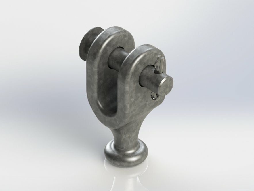 Soporte clevis horquilla y bola (Ball Clevis)
