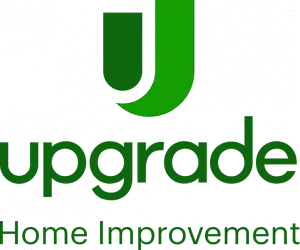 Green “upgrade Home Improvement” logo with a stylized green U icon