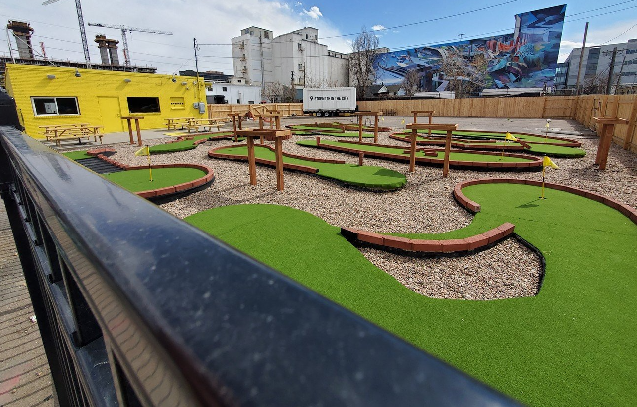 mini golf in downtown Denver