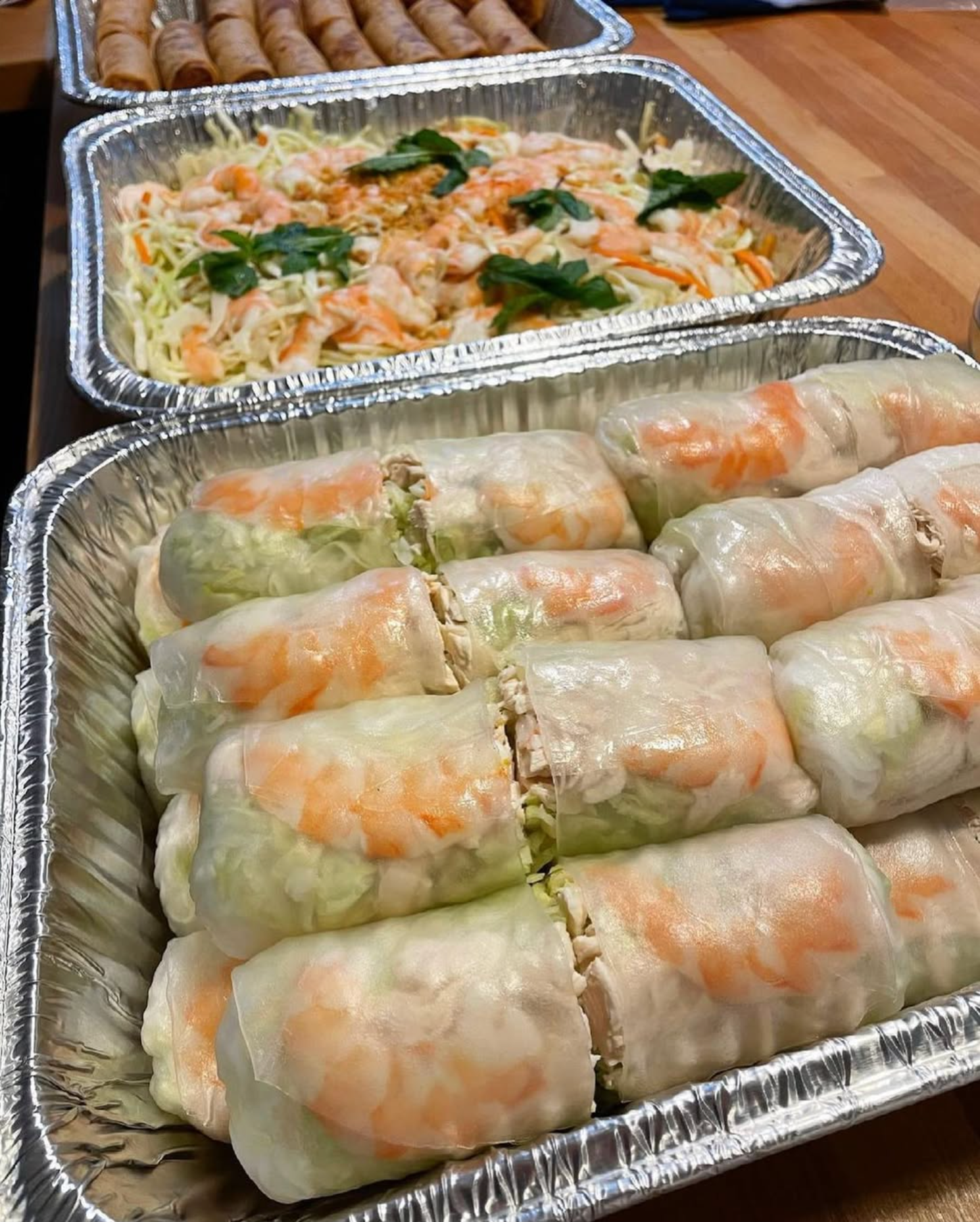Tray of Goi Cuon (Fresh Spring Rolls)
