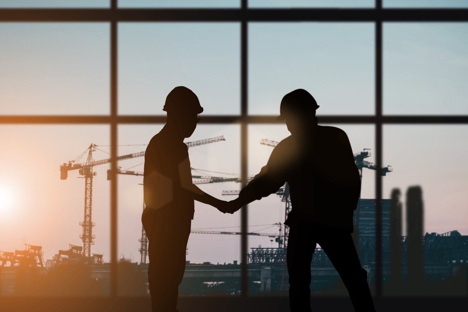 men shaking hands