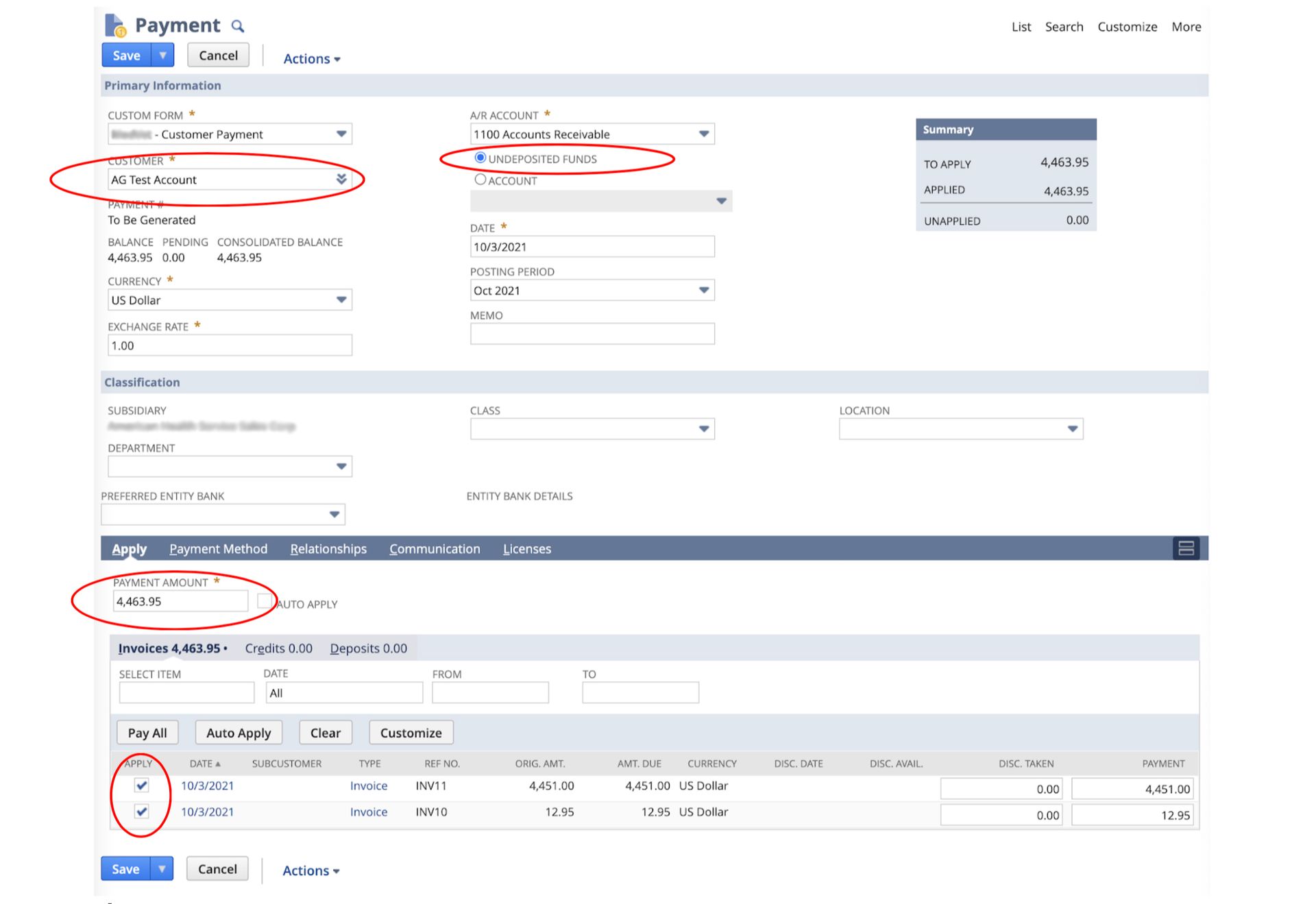 The first screenshot showing how to complete NetSuite bank reconciliations.