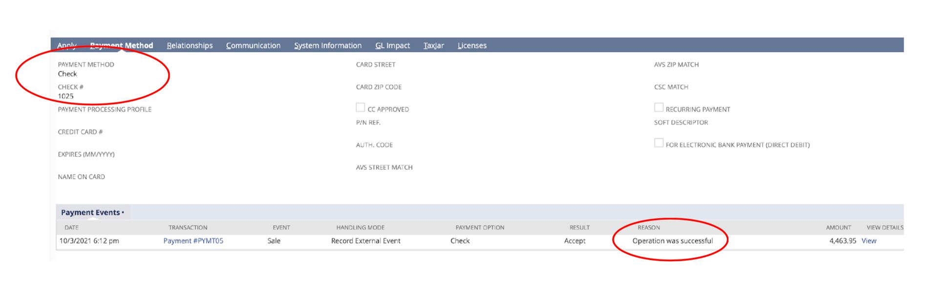 The second screenshot showing how to complete a NetSuite bank reconciliation.