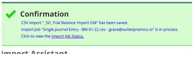 a green confirmation screen with a green check mark