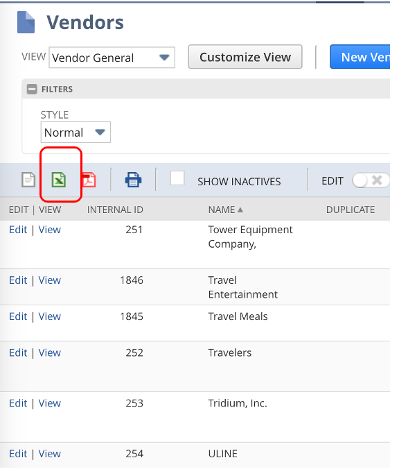 A screenshot showing how to conduct NetSuite credit card processing.
