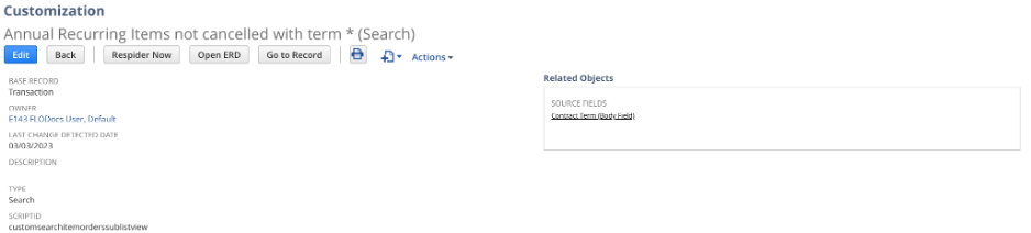 This screenshot shows the ninth step for documenting custom objects in NetSuite.