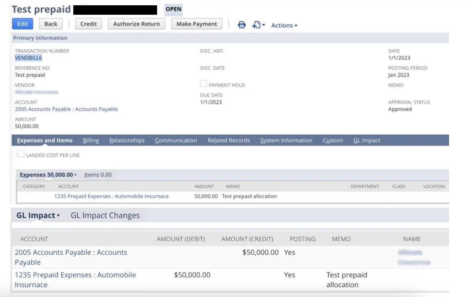 The first screenshot illustrating how to create memorized transactions.