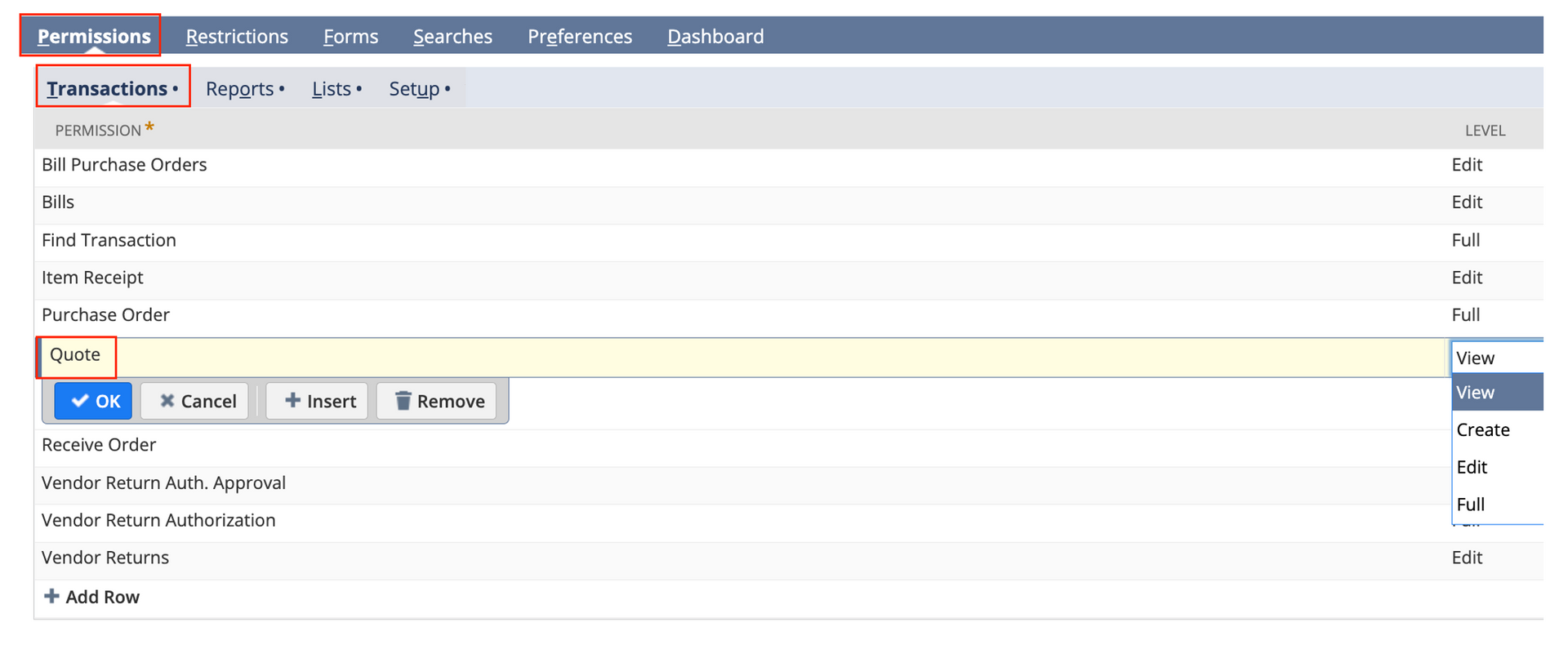 Second screenshot showing how to update a quote status in NetSuite.