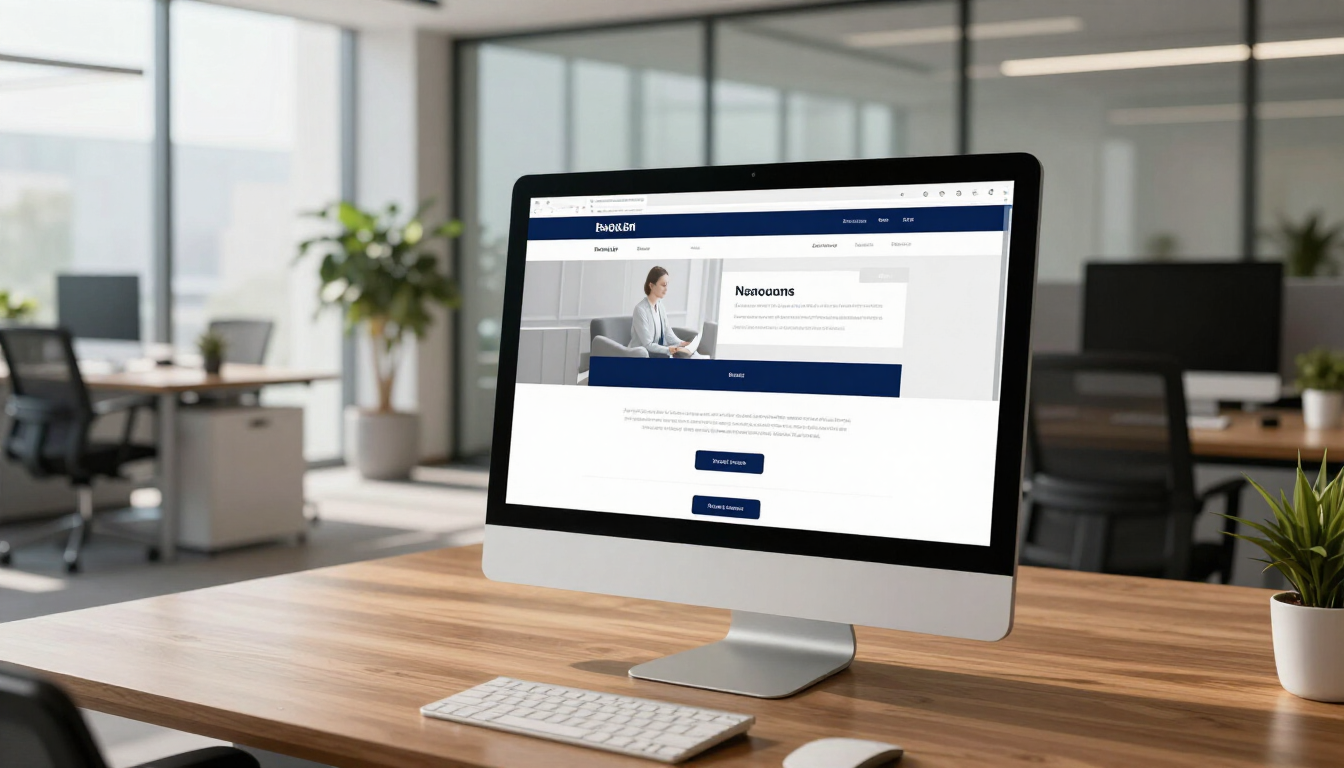 Modern professional website layout