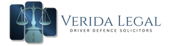 Logo for Verida Legal, featuring a stylized scale of justice set against a dark blue background with a road motif.