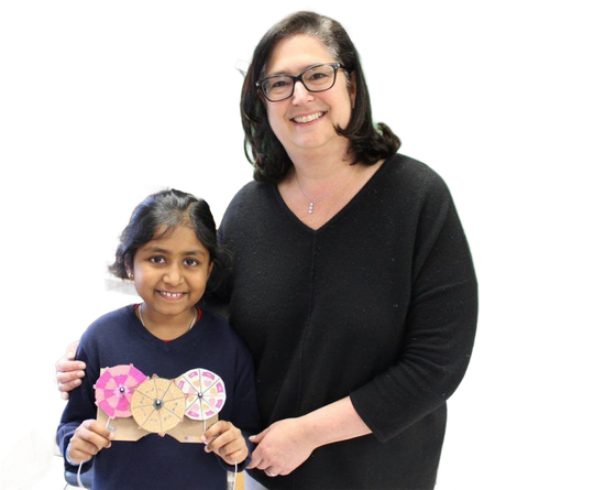 Dr. Michelle Parker with a student