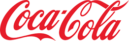Logotipo de Coca-Cola en letras rojas sobre fondo blanco.