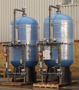Sistema suavizador de agua industrial