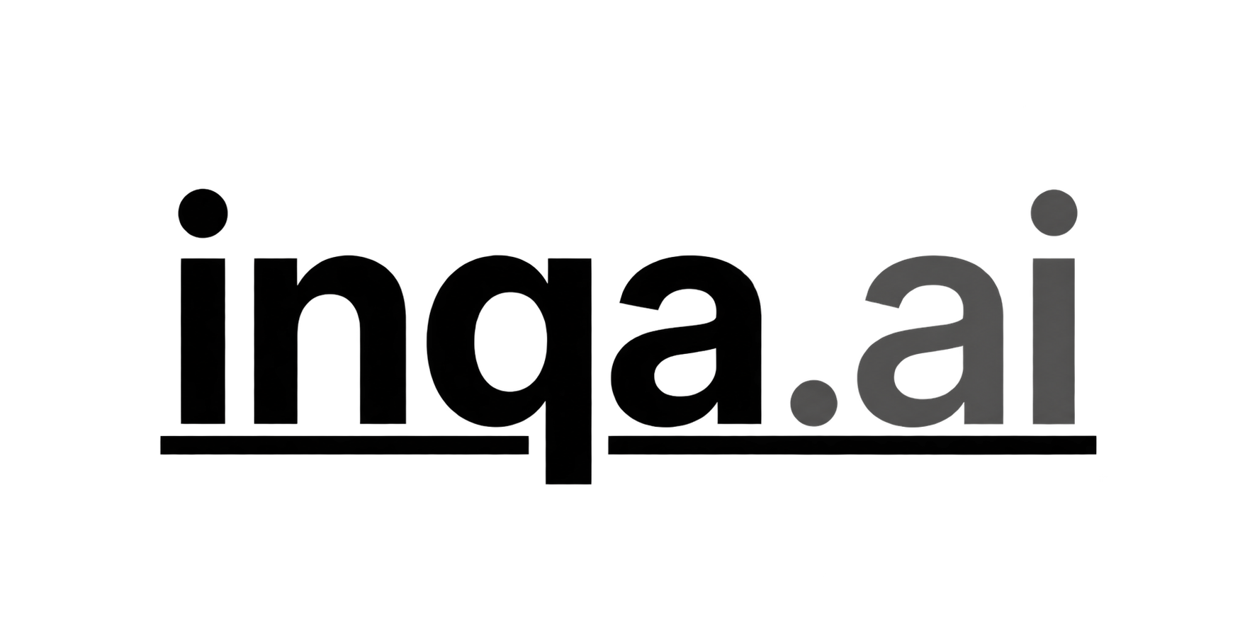 Black “inga.ai” wordmark with an underline on a white background