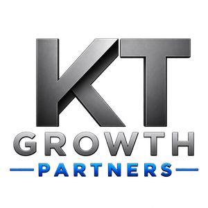 KT Growth Partners logo in gray and blue with the tagline &ldquo;Predictable Revenue. Accelerated.&rdquo;