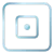 Blue rounded-square icon with a smaller centered square and dot inside.