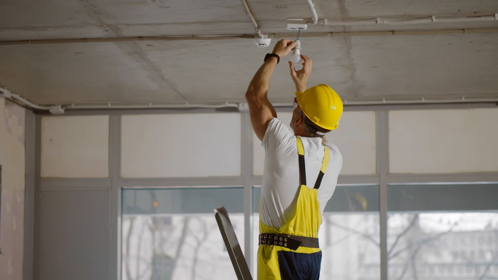 Fixing a Light Bulb from the Ceiling