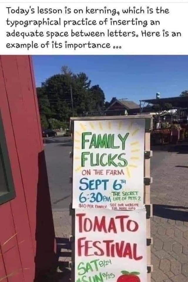 Don't forget your kerning